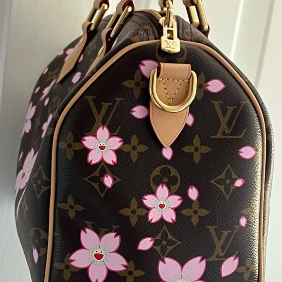 Louis Vuitton Pink Monogram Cherry Blossom Speedy Bag RARE 🌸 - Picture 3 of 5